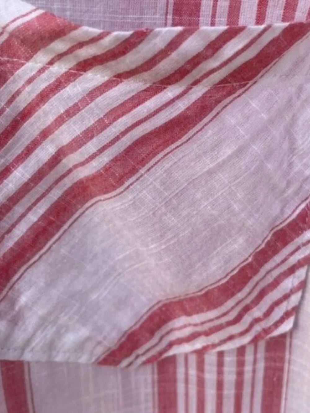 Merona Women's Pink Striped Long Sleeve Tunic Blouse – Size XL